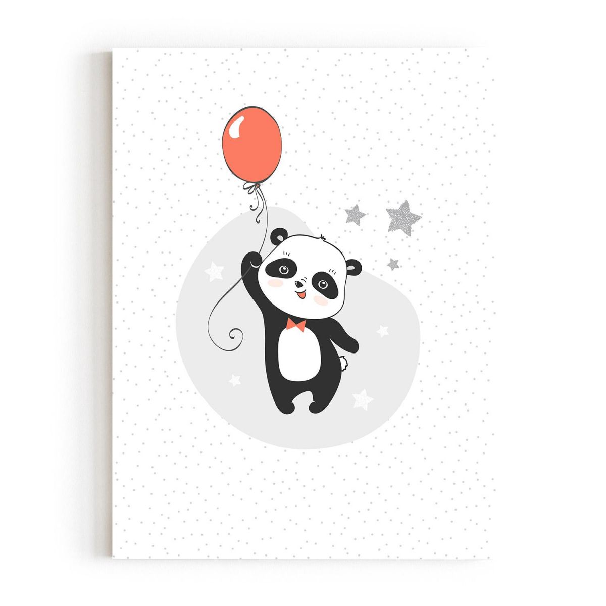 Quadro decorativo desenho animal cara de panda